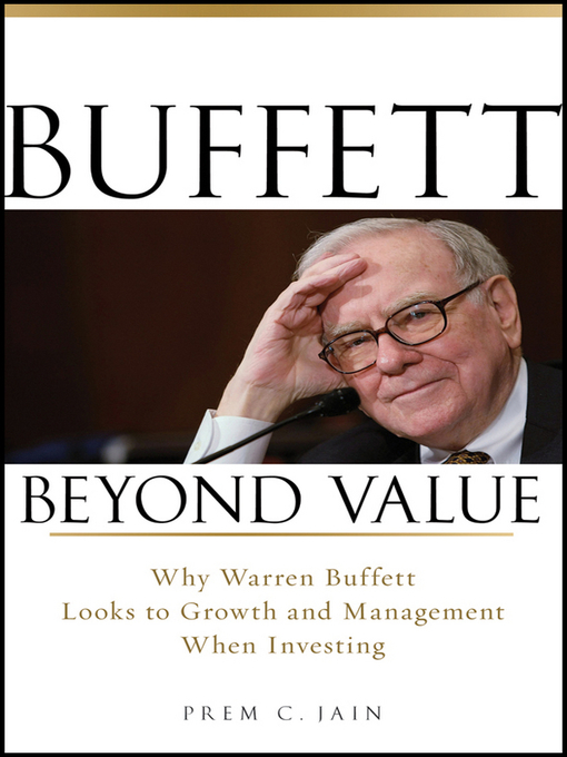 Title details for Buffett Beyond Value by Prem C. Jain - Wait list